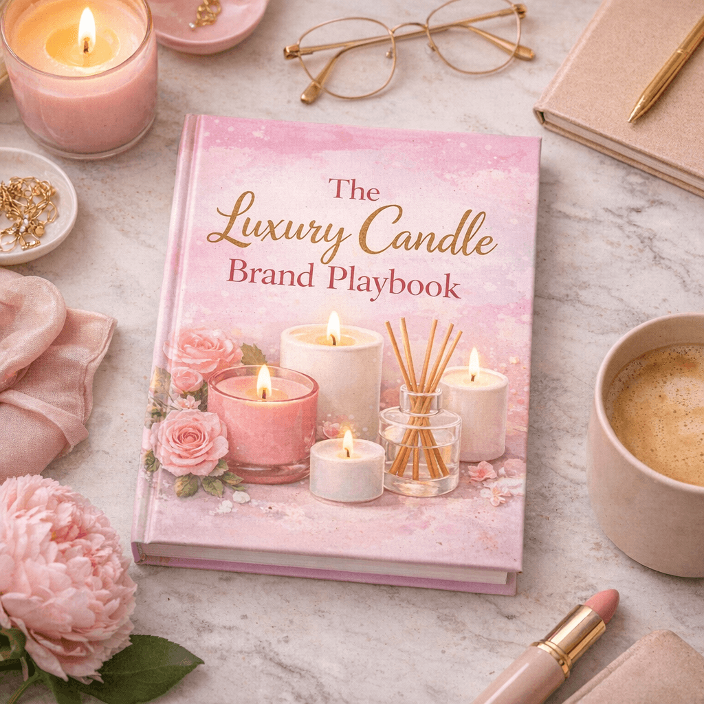Luxury candle brand playbook with scent breakdowns
